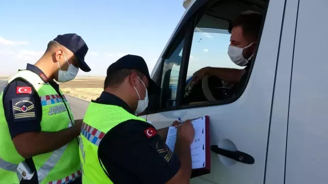 Jandarmadan servis araçlarına dronlu denetim