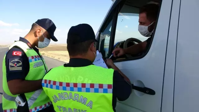 Jandarmadan servis araçlarına dronlu denetim