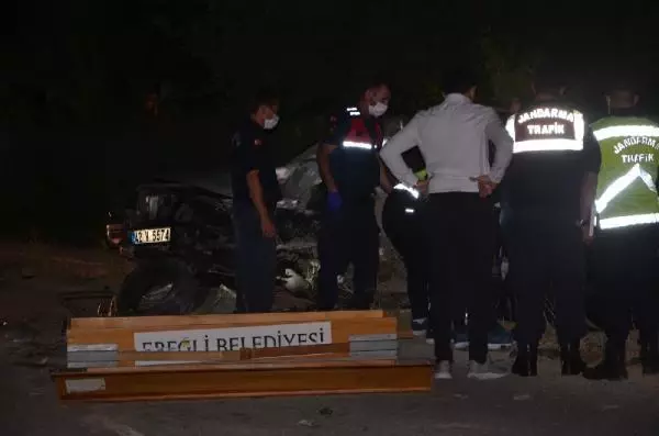 KAMYONET İLE HAFİF TİCARİ ARAÇ ÇARPIŞTI 1 KİŞİ ÖLDÜ, 2 KİŞİ YARALANDI
