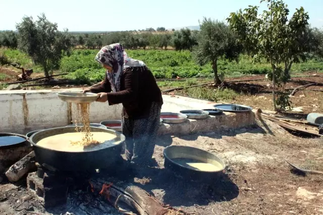 Kilis'te gün pekmezi üretimi başladı