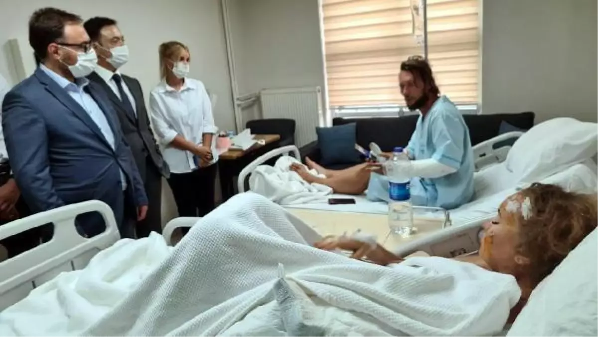 KONSOLOSTAN, KAZADA YARALANAN UKRAYNALI TURİSTLERE ZİYARET