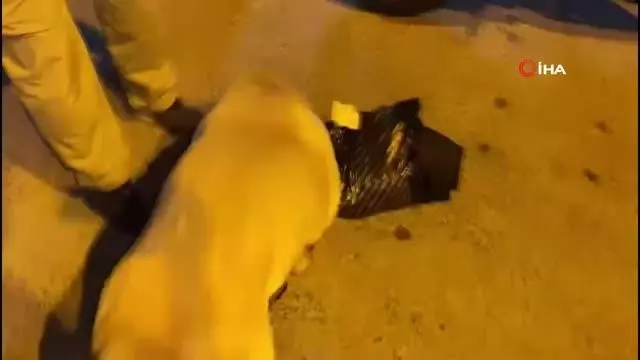 Motosiklet sürücüsünün çantasından 1 kilo uyuşturucu madde çıktı