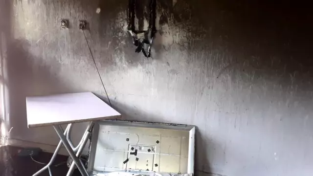 Osmaniye'de yanan ev kullanılmaz hale geldi