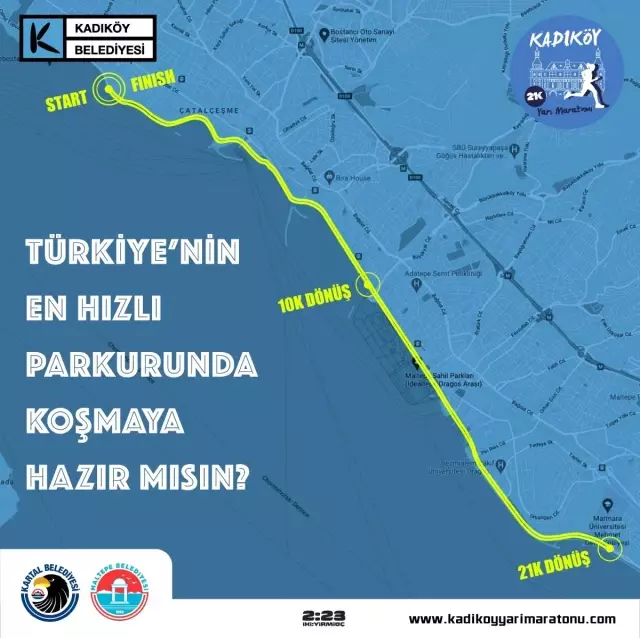 Sporcular Kadıköy Yarı Maratonu'nda şiddete karşı koşacak