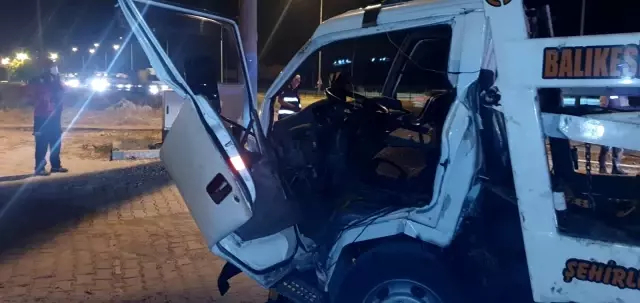 Susurluk'ta trafik kazası 1 yaralı