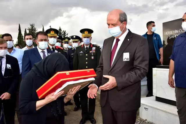 57 yıl sonra naaşı KKTC'ye getirilen şehit Gürsoy, askeri törenle defnedildi
