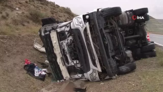 Başkentte tır devrildi: 1 ölü