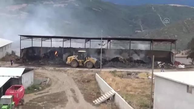 Besi çiftliğinde çıkan yangın kontrol altına alındı