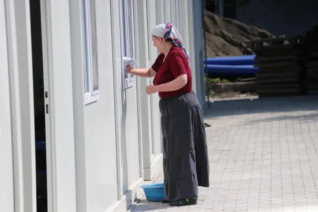 KASTAMONU - Bozkurt'ta kurulan konteyner kentte devlet engellileri de unutmadı