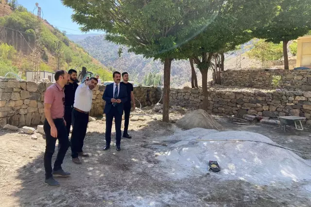 Çatak'taki Kanispi Şelalesi'nde çevre düzenleme çalışması başlatıldı