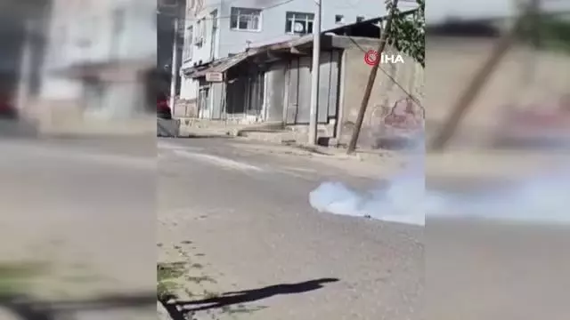 (DİYARBAKIR)Diyarbakır'da elektrik protestosunda olaylar çıktı