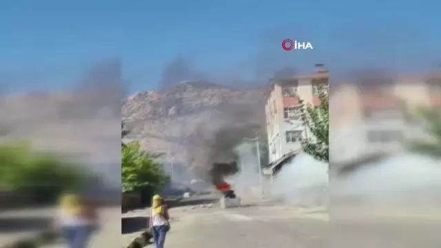 (DİYARBAKIR)Diyarbakır'da elektrik protestosunda olaylar çıktı