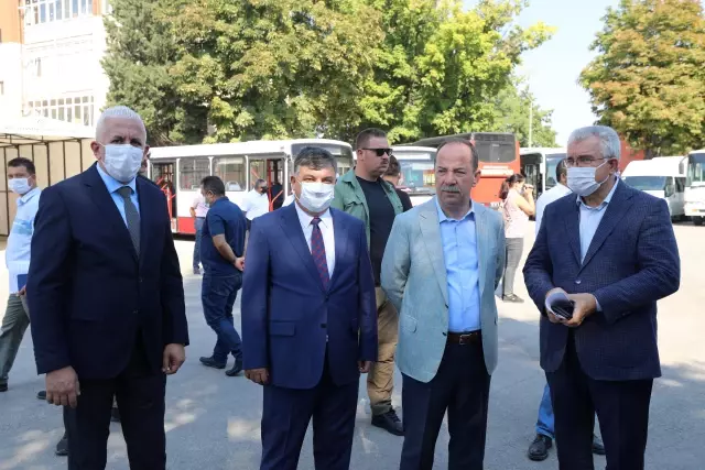 Edirne'de toplu taşıma araçları dezenfekte edildi