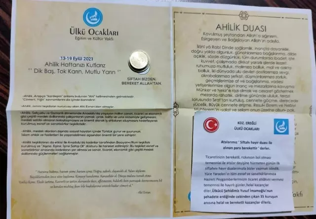 Esnafa 'siftah zarfı' dağıttılar