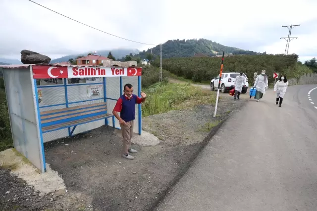 Gürgentepeli Salih kendisi için konulan durakta aşılandı
