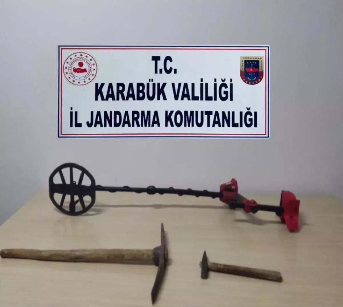 Karabük'te izinsiz kazı yapan zanlı suçüstü yakalandı