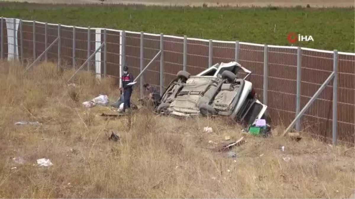 Kayseri'de otomobil şarampole yuvarlandı: 3'ü ağır, 5 yaralı