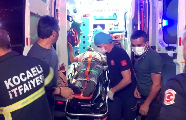 Kazada yaralanan otobüs sürücüsü Benim çalışmam lazım diyerek ambulanstan inmek istedi