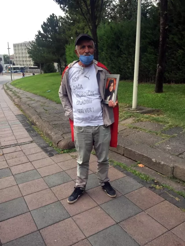 Kızı PKK tarafından kaçırılan acılı baba İzmir'den Ankara'ya olan yürüyüşünü tamamladı