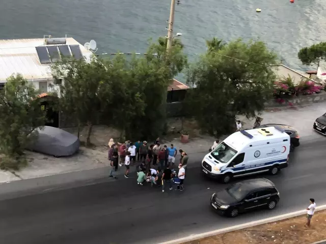 Motosiklet yayaya çarptı: 2 yaralı