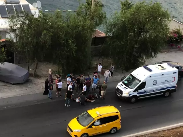 Motosiklet yayaya çarptı: 2 yaralı