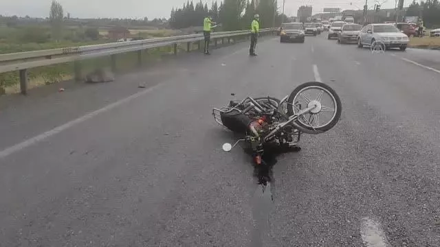 Son Dakika | Manisa'da otomobille çarpışan motosikletin sürücüsü öldü