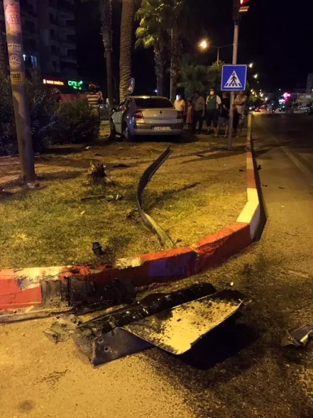 Otomobil refüje çıktı: 1 yaralı