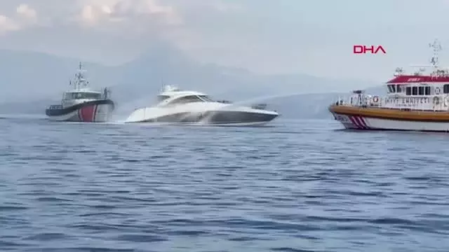 Son dakika haberleri | Yangın çıkan motor yattaki 4 kişi kurtarıldı