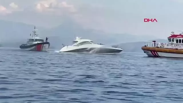 Son dakika haberleri | Yangın çıkan motor yattaki 4 kişi kurtarıldı