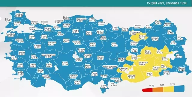 16 Eylül Perşembe 2021 korona tablosu… Bugünkü corona vaka sayısı açıklandı! 16 Eylül koronavirüsten kaç kişi öldü?