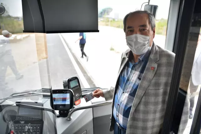 Bursa'da şehit yakınları ve gazilere otobüslerde anlamlı karşılama