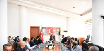 Doğanyol Belediye Başkanı ve beraberindeki heyetten Başkan Gürkan'a ziyaret