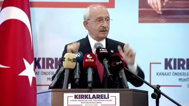 KIRKLARELİ - CHP Genel Başkanı Kılıçdaroğlu (1)