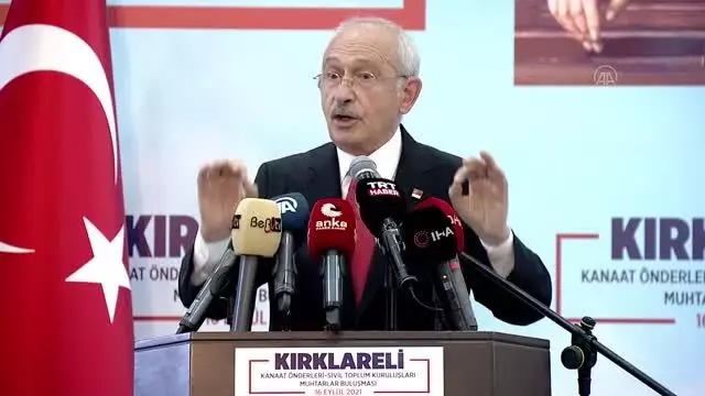 KIRKLARELİ - CHP Genel Başkanı Kılıçdaroğlu, Kırklareli'nde esnaf ziyaretinde bulundu
