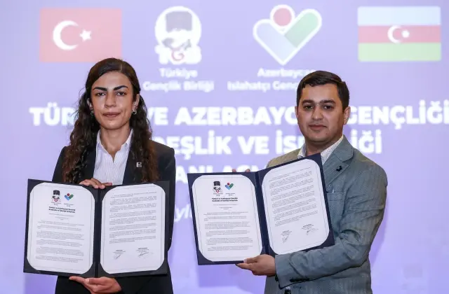 Türkiye Gençlik Birliği ve Azerbaycan Islahatçı Gençlik Birliği arasında kardeşlik ve işbirliği anlaşması imzalandı