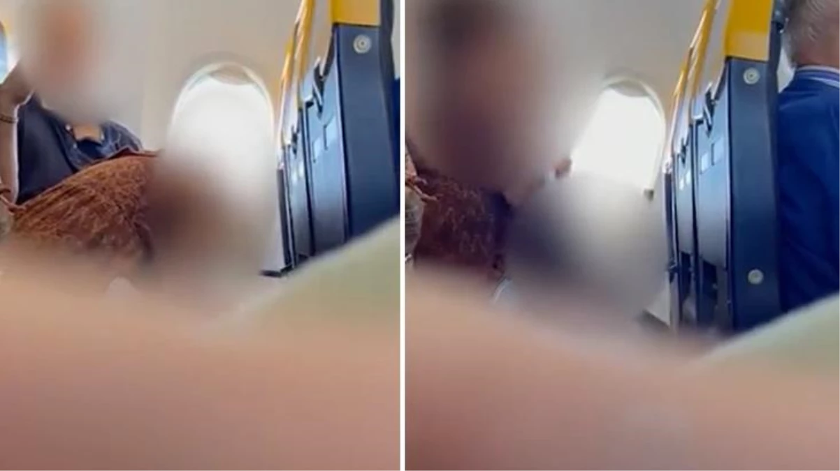 Uçakta cinsel ilişkiye girdiler, o anları kayda alan yolcu videoyu Twitter'da paylaştı