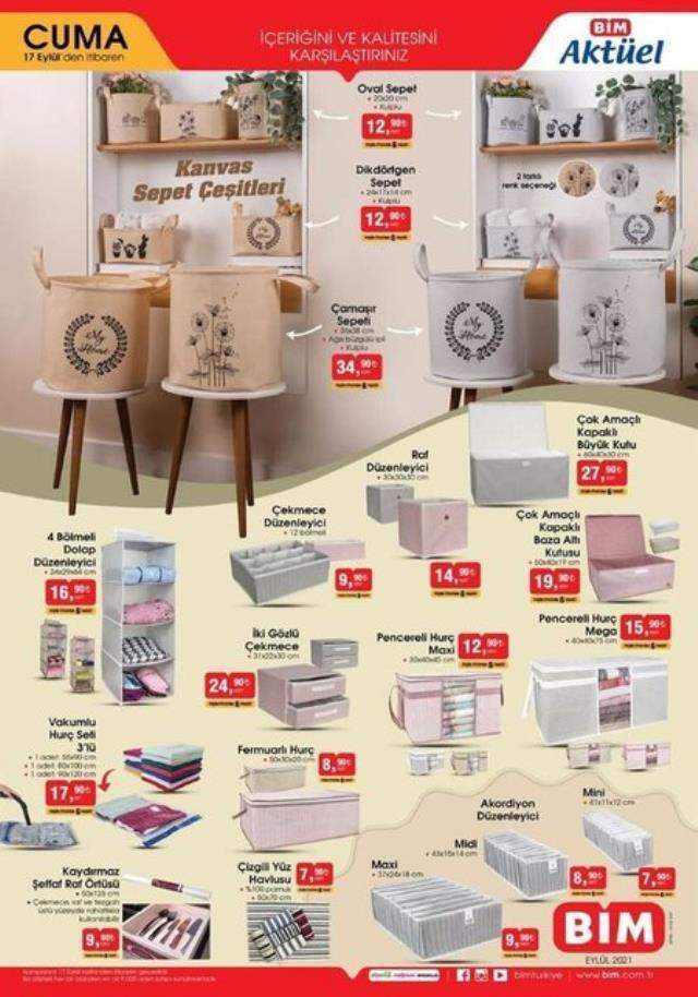 BİM kaçta açılıyor? BİM katalog bugün 17 Eylül 2021! BİM saat kaçta açılır? BİM çalışma saatleri