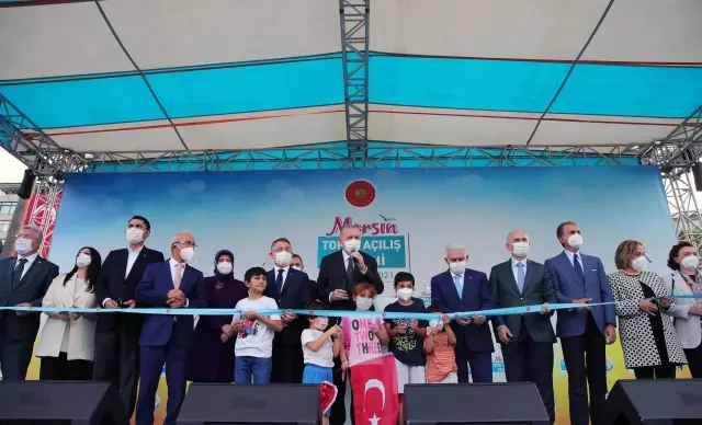 Cumhurbaşkanı Erdoğan, Mersin'de toplu açılış töreninde konuştu: (1)