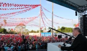 Cumhurbaşkanı Erdoğan: 'Siyaseti yalanla, iftirayla, çarpıtmayla ülke gündemini bulandırmak, insanları kandırmaya çalışmak sananlar eserin, hizmetin,...
