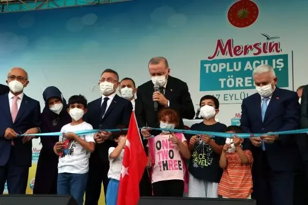 Son dakika politika: Cumhurbaşkanı Erdoğan, Mersin'de toplu açılış töreninde konuştu: (3)
