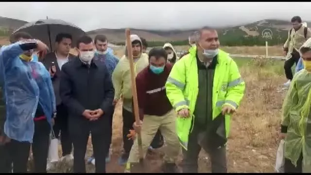 Gençlerin 81 ilden getirdiği topraklarla fidan dikildi