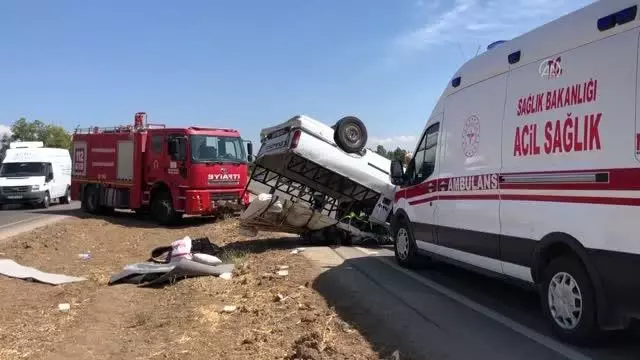 Kamyonet devrildi: 6 yaralı