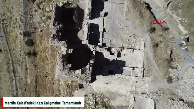 MARDİN KALESİNDE KAZI ÇALIŞMALARI TAMAMLANDI