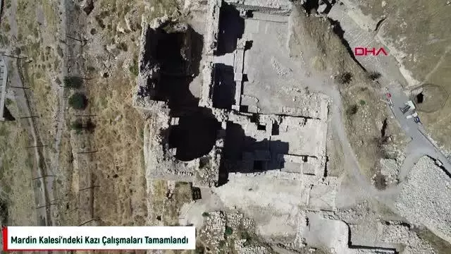 MARDİN KALESİNDE KAZI ÇALIŞMALARI TAMAMLANDI