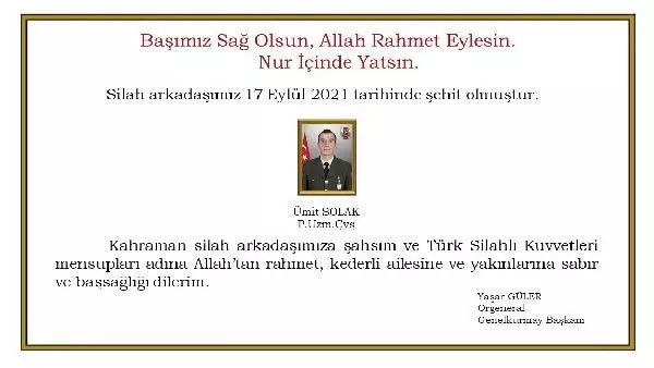Son dakika haberi! MSB: Irak kuzeyinde EYP patlaması sonucu 1 asker şehit oldu