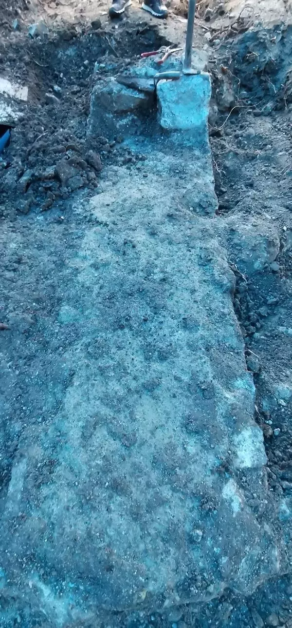 ORDU'DA YOL ÇALIŞMASINDA 'TARİHİ KALINTI' HEYECANI