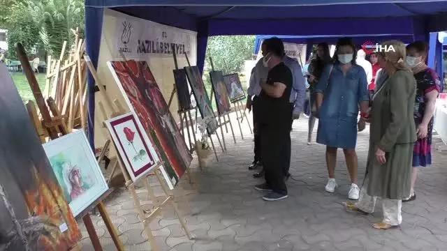 Son dakika haberleri! 'Tuvale Düşen Ateş' sergisi Nazilli'de açıldı