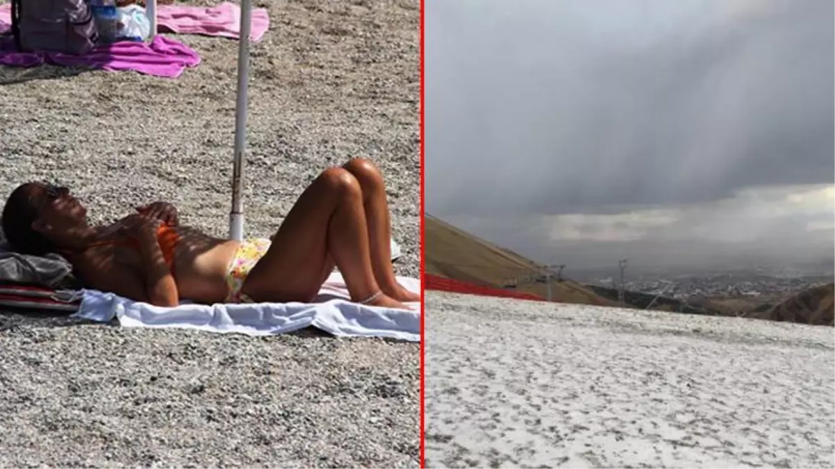 Bodrum'da kavurucu sıcağı gören denize koştu