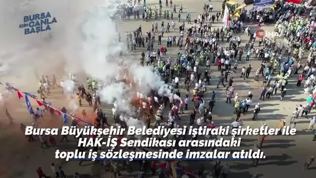 Büyükşehir'de toplu sözleşme sevinci