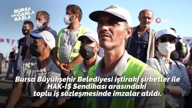 Büyükşehir'de toplu sözleşme sevinci